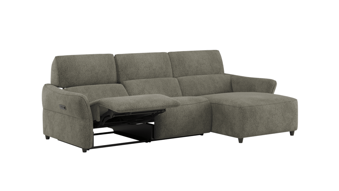 H&H - Maelys - Canapés - 2,5 places accoudoir gauche electrique - Meridienne droite