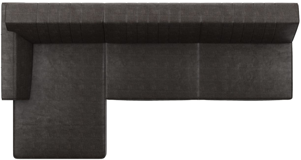 H&H - Olbia - Industriel - Canapés - 3-places sans accoudoir + meridienne - gauche