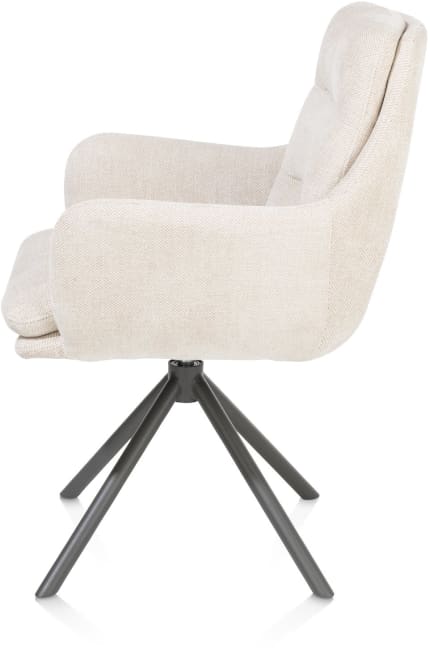 H&H - Sacha - chaise à accoudoirs - pivotante
