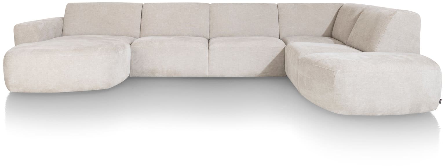 XOOON - Tineo - Sofas - Longchair links - 2,5 Sitzer ohne Armlehnen - Ottomane gross rechts