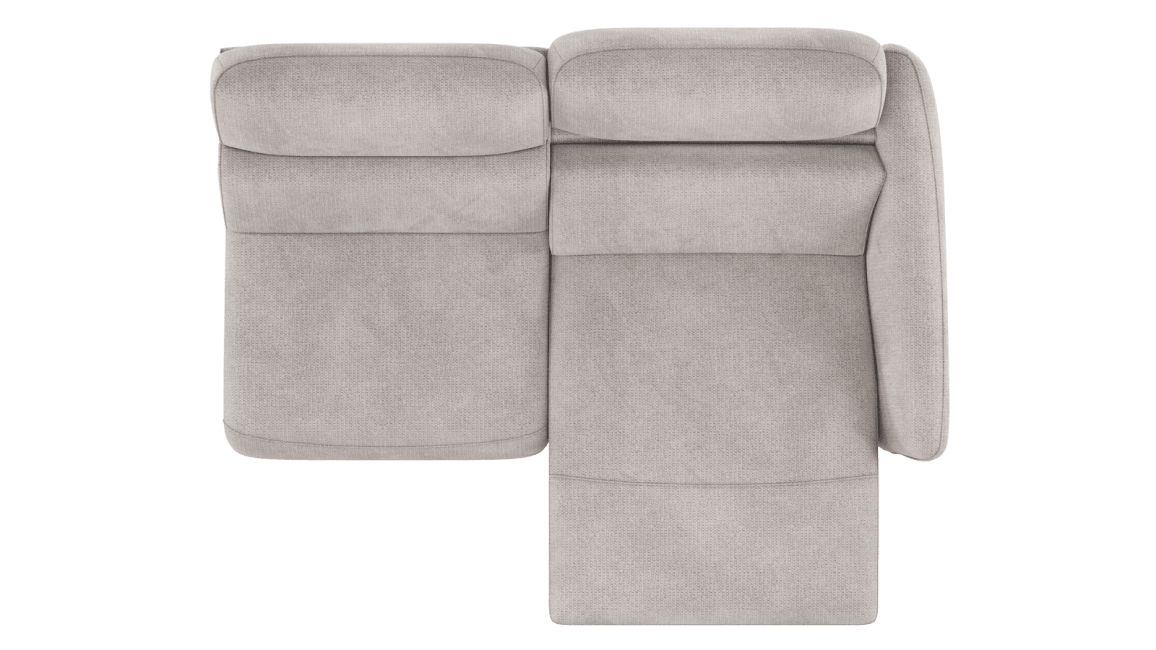 H&H - Maelys - Canapés - 3-place accoudoir droit - réglable électrique - 1 x 2 moteurs