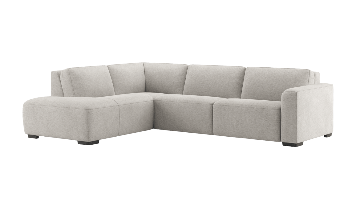 Happy@Home - Babette - Banken - 2,5 zits arm rechts vast - ottomane big links