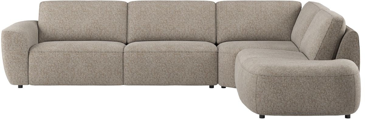 XOOON - Merano - Sofas - 3 Sitzer Armlehne links - Eckteil - Ottomane klein rechts