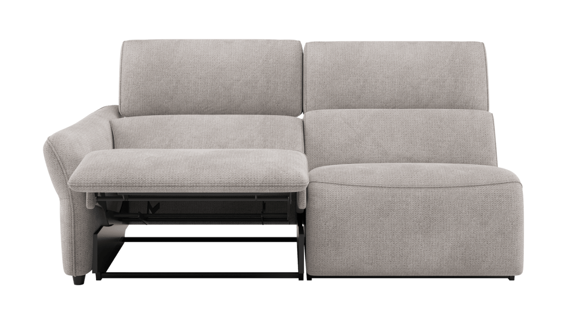 H&H - Maelys - Canapés - 3-place accoudoir gauche - réglable électrique - 1 x 2 moteurs