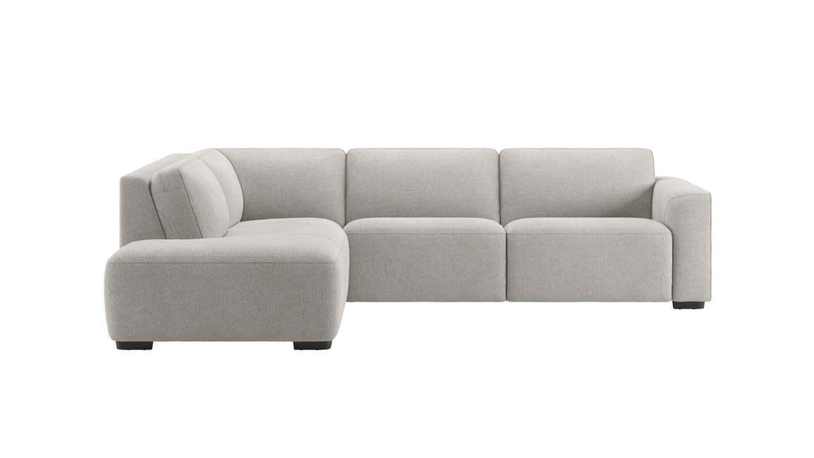 Happy@Home - Babette - Banken - 3 zits arm rechts electrisch + 1 hoofdsteun - ottomane big links