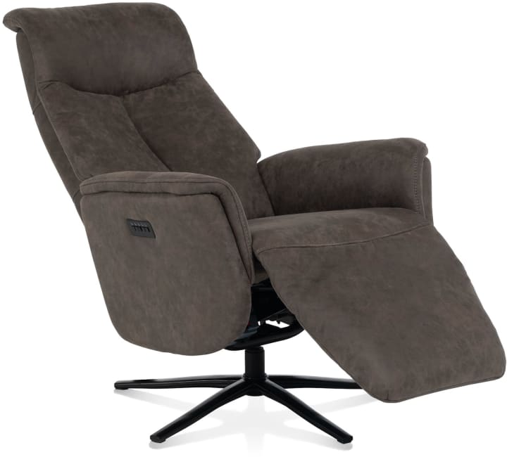 H&H - Ferrarini - fauteuil relax - réglage électrique - pied noir - appui-tête reglable + batterie