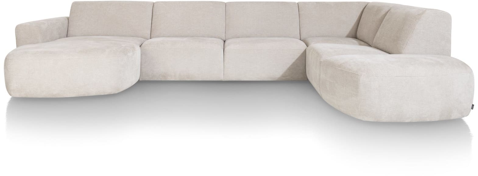 XOOON - Tineo - Sofas - Longchair links - 2,5 Sitzer ohne Armlehnen - Ottomane gross rechts