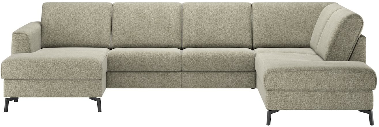 Happy@Home - Hartford - Modern - Banken - longchair + 3-zits + ottomane rechts