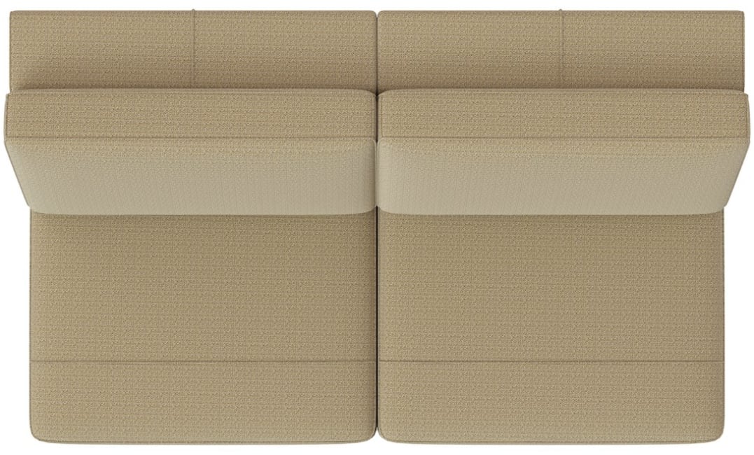 XOOON - Denver - Minimalistisches Design - Sofas - 3-Sitzer ohne Armlehnen