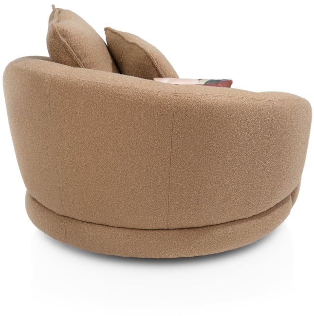 XOOON - Cervos - Sessel drehbar - rund 130cm inkl. 1 Kissen 60x60 + 1 Kissen 45x45