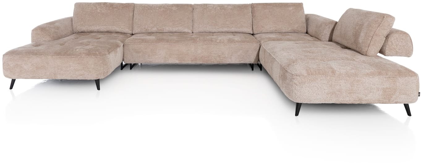 H&H - Tolosan - Canapés - Meridienne gauche - 3 places sans acoudoirs - partie d&#39;angle - ottomane droite