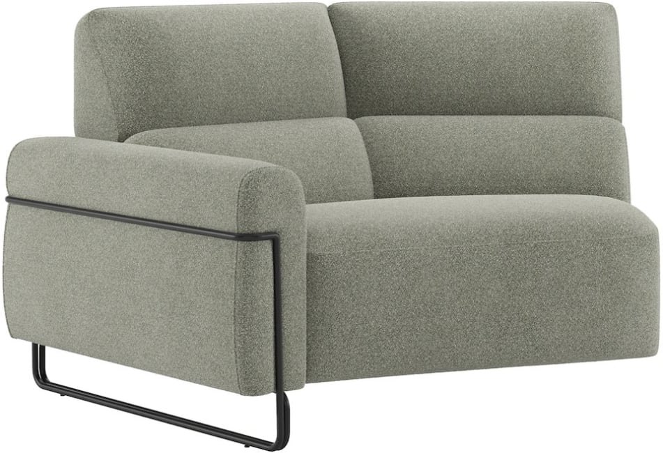 XOOON - Creazzo - Sofas - 1-Sitzer 45° - Armlehne links - Fest - Designrahmen