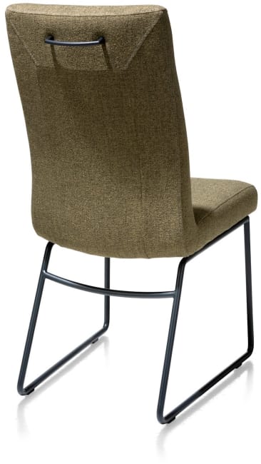 H&H - Alexane - Moderne - chaise - cadre tube noir - poignee rond