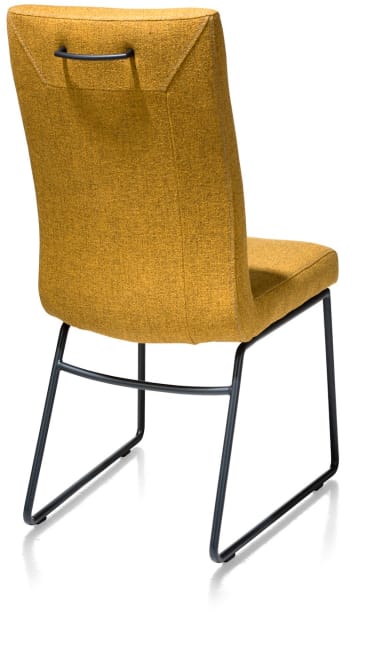 H&H - Alexane - Moderne - chaise - cadre tube noir - poignee rond