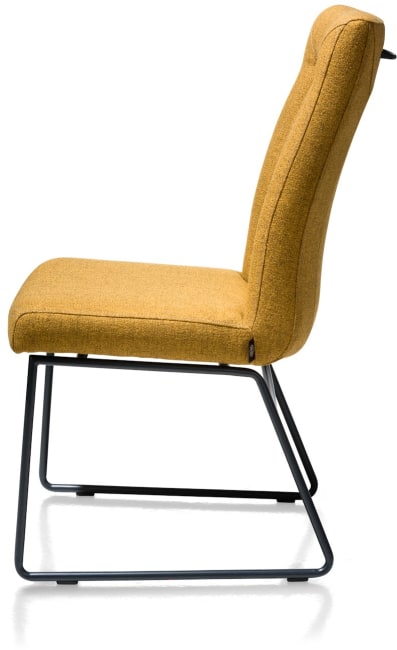 H&H - Alexane - Moderne - chaise - cadre tube noir - poignee rond