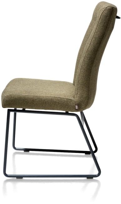 H&H - Alexane - Moderne - chaise - cadre tube noir - poignee rond