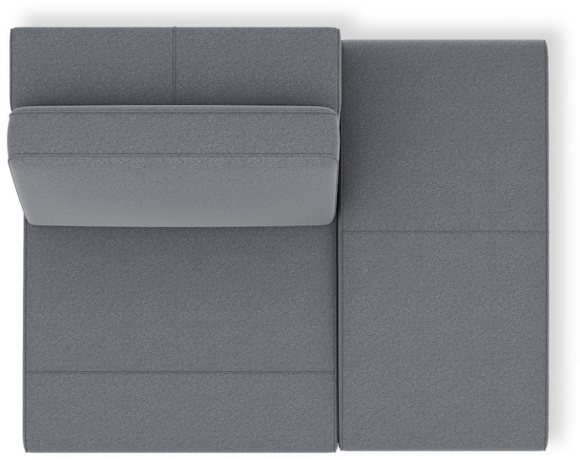 H&H - Tarascon - Moderne - Canapés - ottomane petite droite