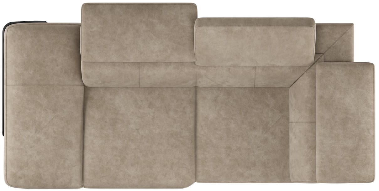 H&H - Cassie - Canapés - grande ottomane - gauche