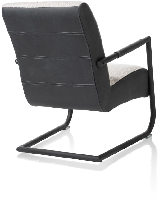 H&H - Jupiter - Industriel - fauteuil + cadre noir (ROB)