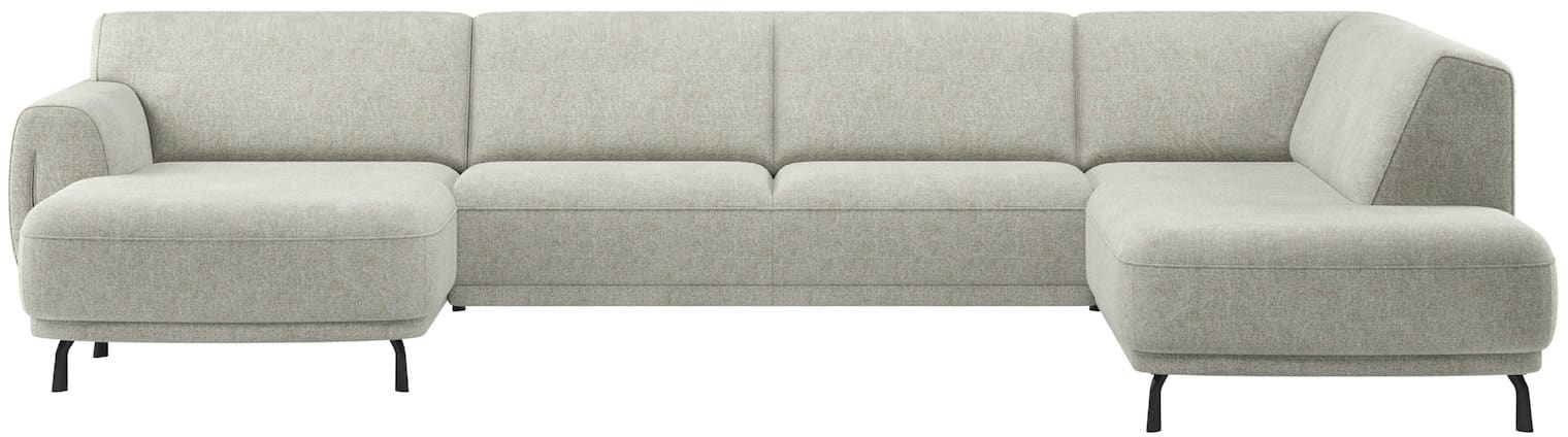 XOOON - Belem - Salons - Longchair links low - 2,5 zits zonder armen low - Ottomane medium rechts low