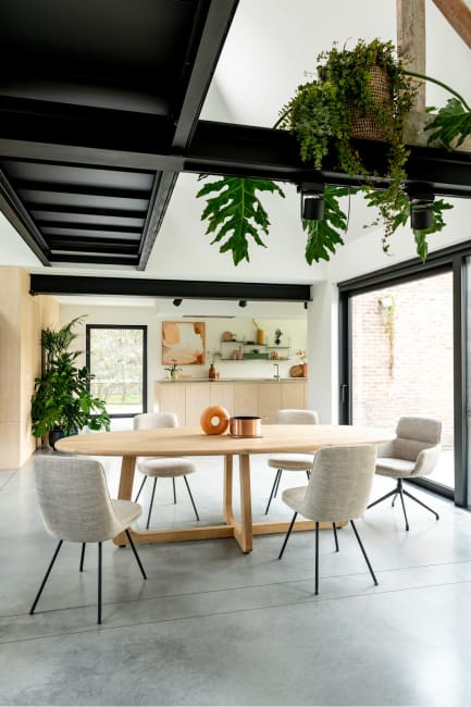 H&H - Marius - chaise à accoudoirs - pivotante