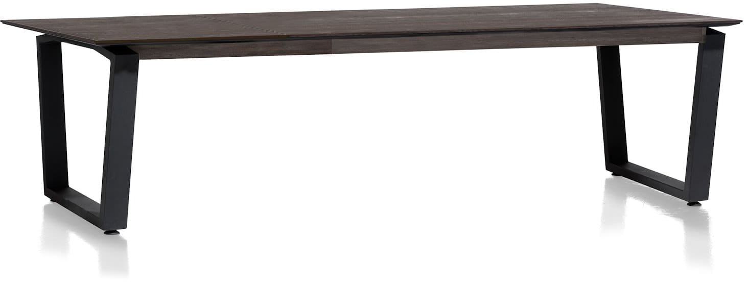 H&H - Vérone - Moderne - table à rallonge 220 (+ 80) x 100 cm