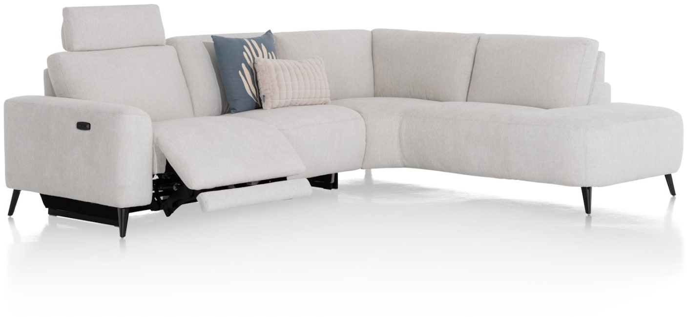 XOOON - Carini - Sofas - 2,5 Sitzer Armlehne links relax - Ottomane gross rechts