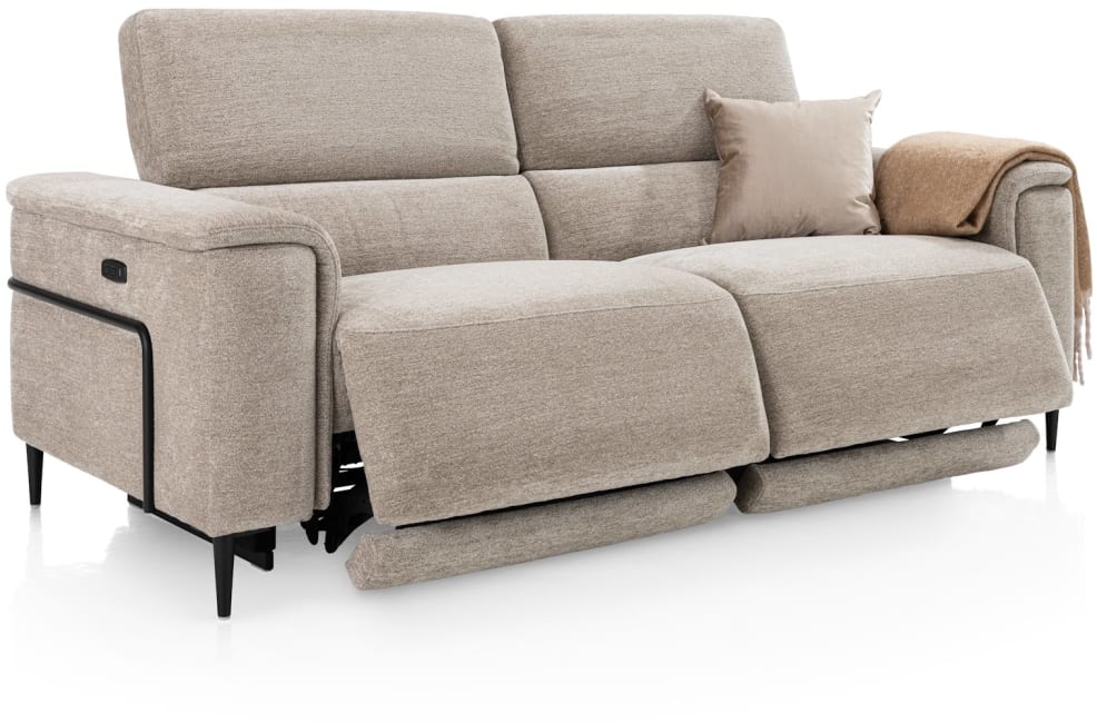 H&H - Cassie - Canapés - 3-places - réglable électique à 1 moteur