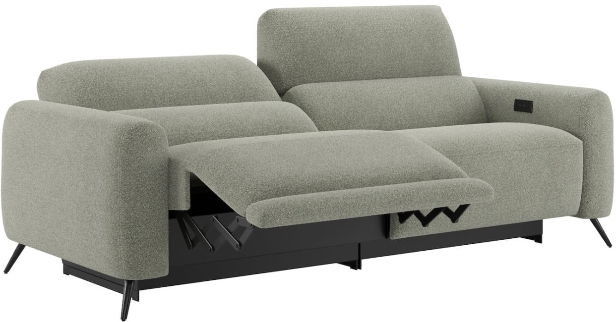 XOOON - Creazzo - Sofas - 3.5-Sitzer - elektrisches Relaxsystem - 4 Motoren