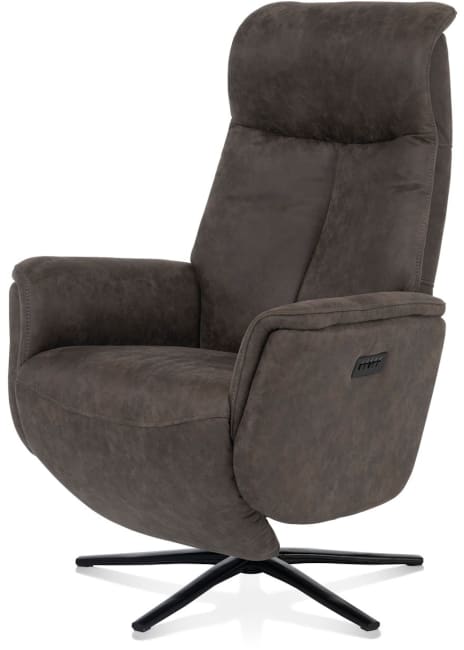 H&H - Ferrarini - fauteuil relax - réglage électrique - pied noir - appui-tête reglable + batterie