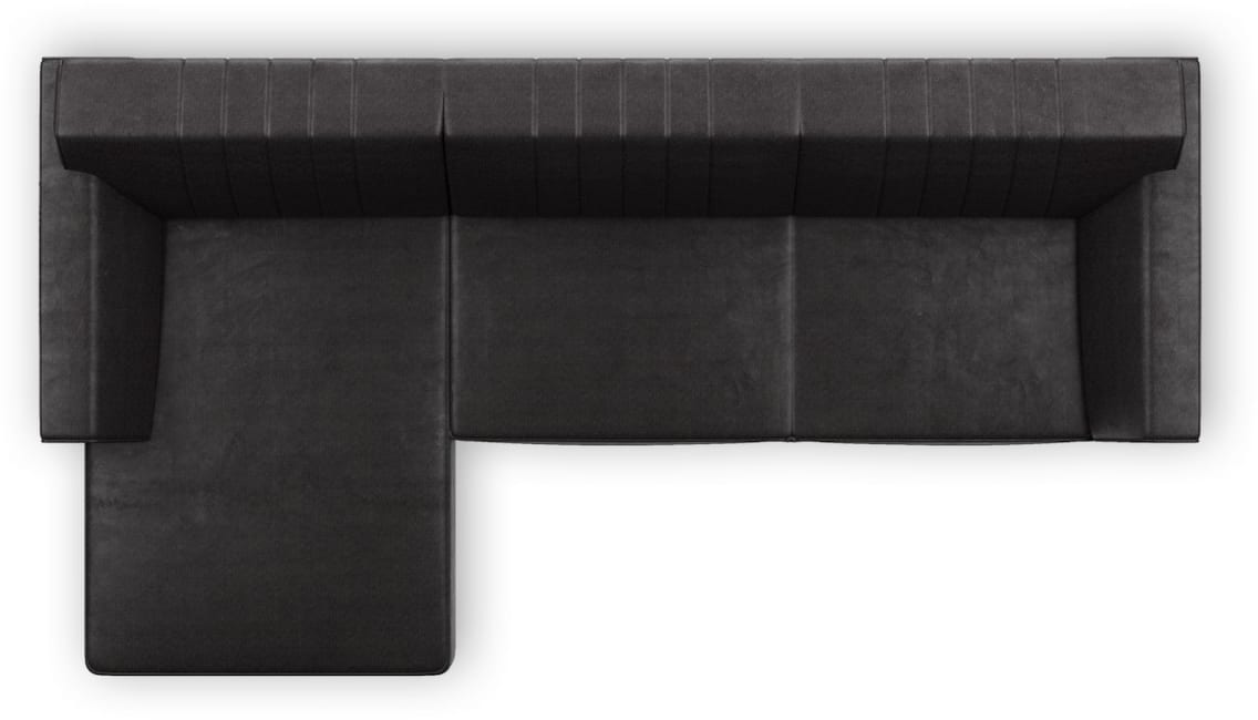 H&H - Olbia - Industriel - Canapés - 2,5-places + meridienne gauche