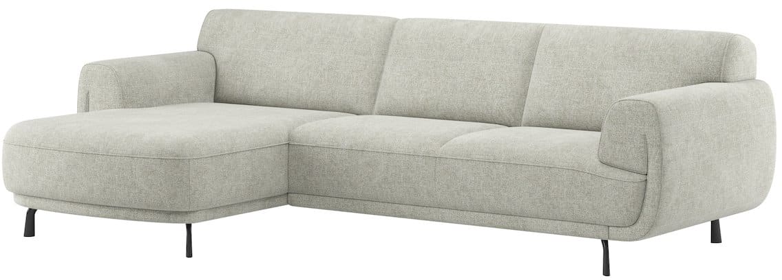 XOOON - Belem - Sofas - Longchair links niedrig - 2 Sitzer Armlehne rechts niedrig