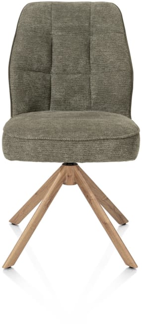 Bell, Stuhl - Gestell Eiche-Optik - drehbar - Kippfunktion - Taschenfederkern - Kombi Calabria/Vada