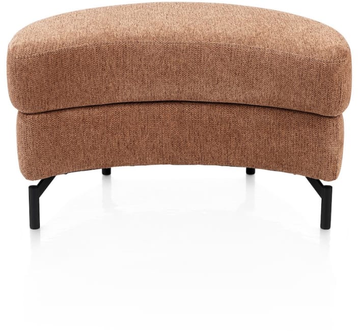 H&H - Anaba - Canapés - pouf arrondi - 80 x 52 cm