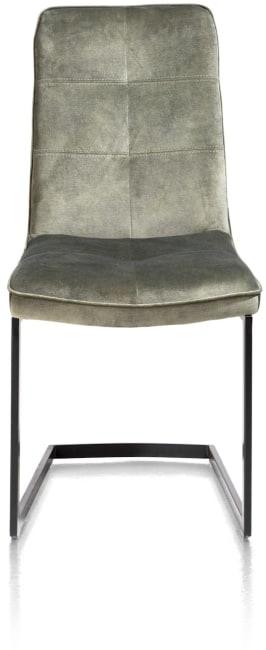 H&H - Noé - Industriel - chaise - pied noir traineau carre