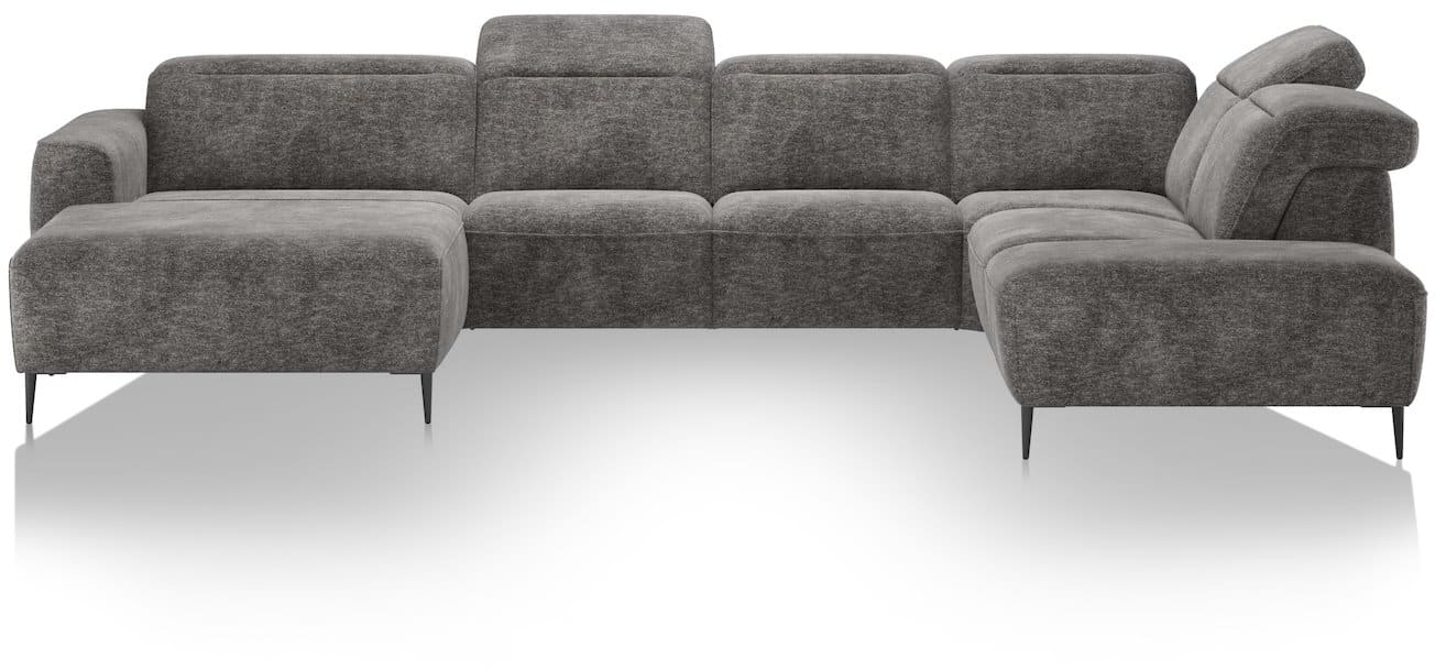 XOOON - Nazare - Sofas - Longchair links - 2 Sitzer ohne Armlehnen - Ottomane gross rechts