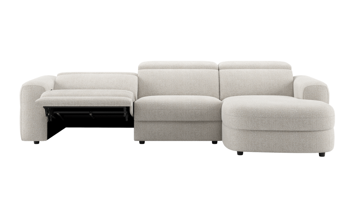 Henders and Hazel - Tivoli - Salons - 1,5-zits elektrisch verstelbaar - 1,5-zits - longchair rechts - hoofdsteunverstelling