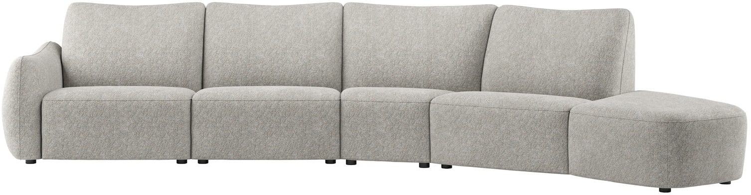 Henders and Hazel - Olvera - Salons - curved ottomane - rechts