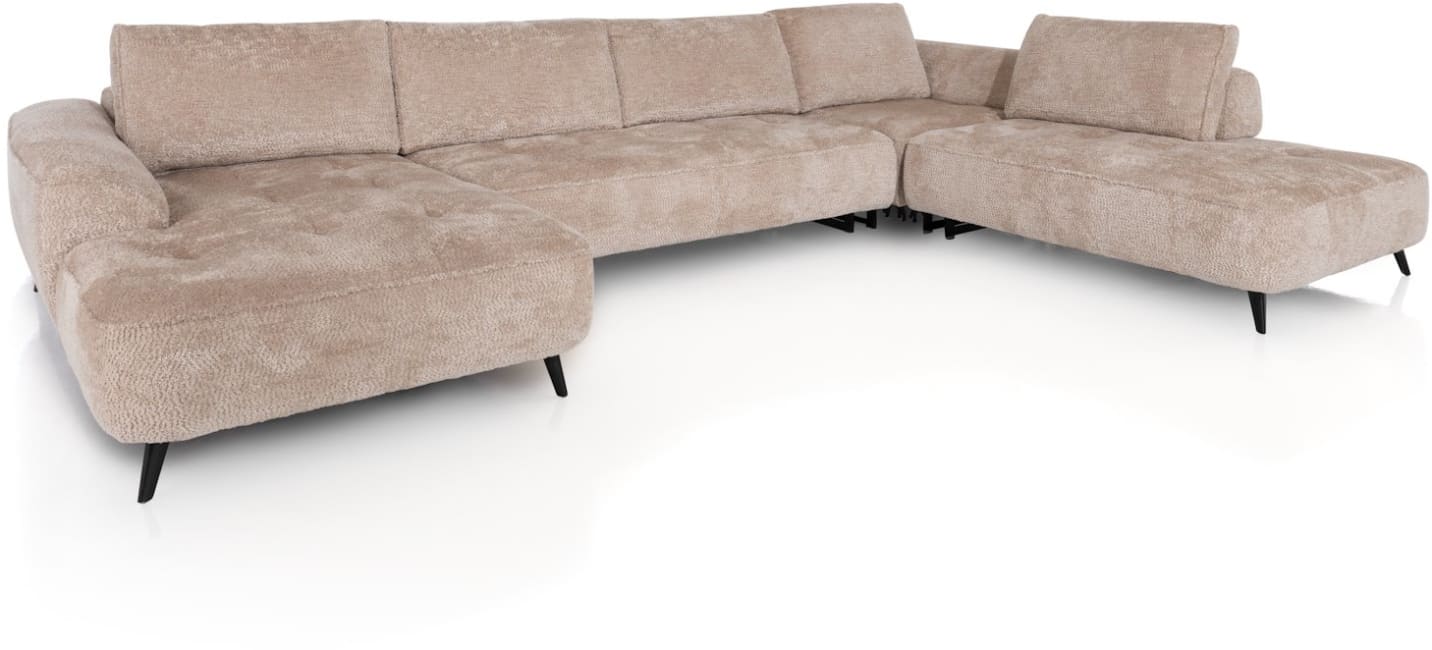 H&H - Tolosan - Canapés - Meridienne gauche - 3 places sans acoudoirs - partie d&#39;angle - ottomane droite