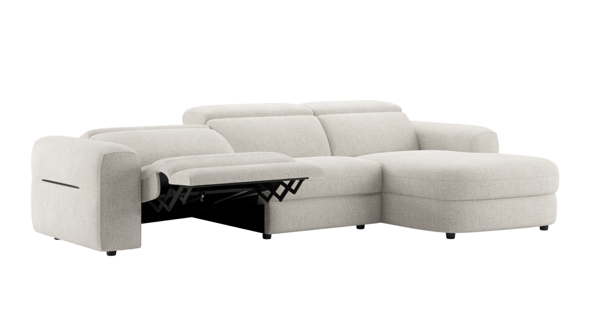 Henders and Hazel - Tivoli - Salons - 1,5-zits elektrisch verstelbaar - 1,5-zits - longchair rechts - hoofdsteunverstelling