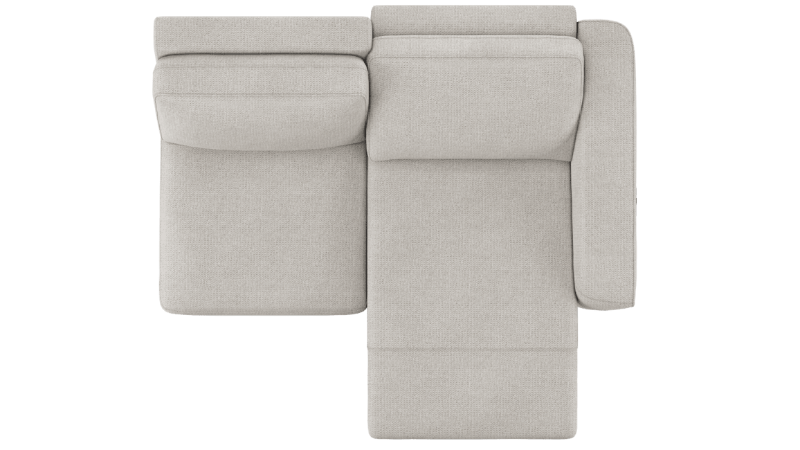 Happy@Home - Babette - Banken - 2.5-zits arm rechts - electrisch 1 motor + 1 hoofdsteun - bonellvering