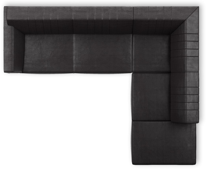 H&H - Olbia - Canapés - 2,5 places accoudoir gauche - partie d&#39;angle - ottomane petite droite