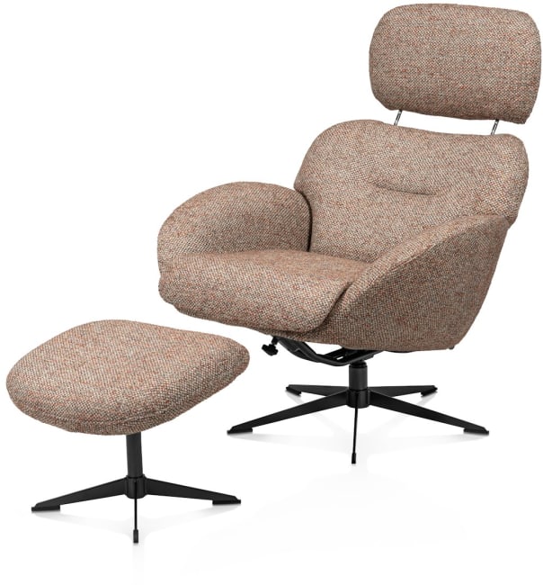 XOOON - Stresa - poef/hocker poot matt black