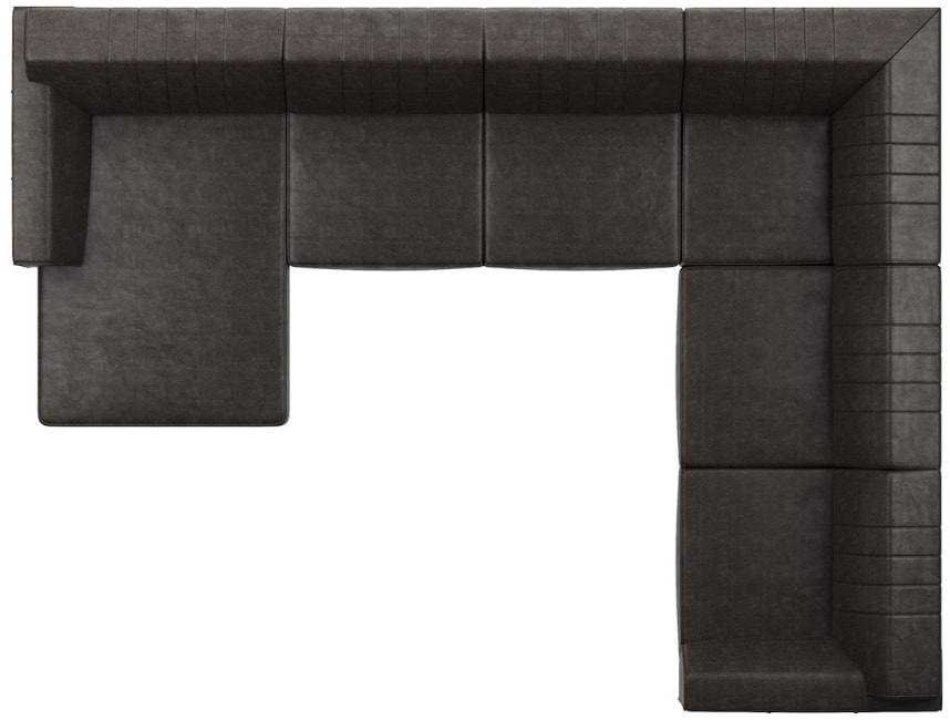 H&H - Olbia - Canapés - 2 places sans accoudoir + meridienne gauche - partie d&#39;angle - 2 places accoudoir droit