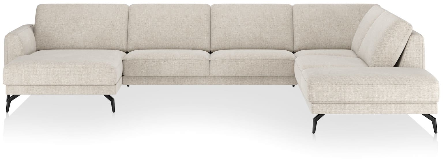 XOOON - Dawson - Salons - Longchair links - 2,5 zits zonder armen - ottomane rechts