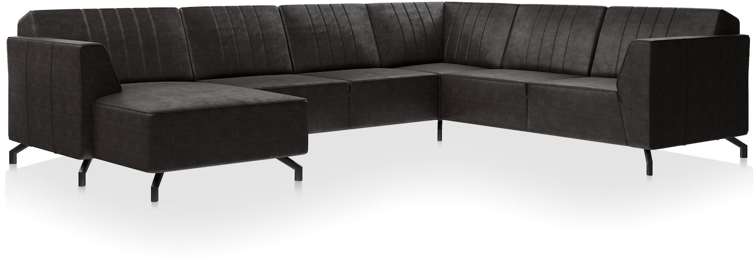 H&H - Olbia - Canapés - 2 places sans accoudoir + meridienne gauche - partie d&#39;angle - 2 places accoudoir droit