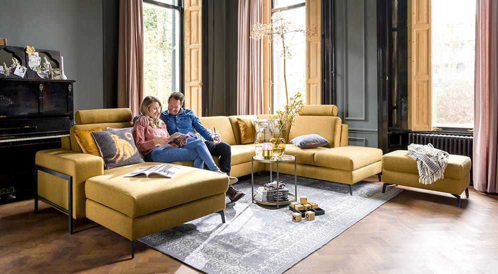 H&H - Tarascon - Canapés - Meridienne gauche - 2,5 places sans accoudoirs - ottomane droite