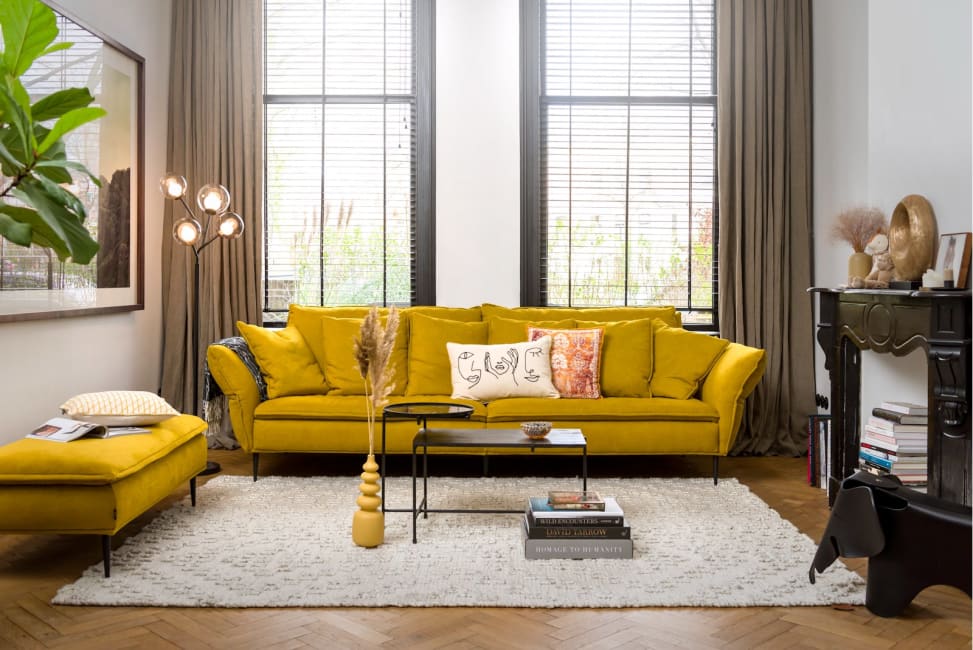 H&H - Esperance - Industriel - Canapés - 4-places - 295 cm