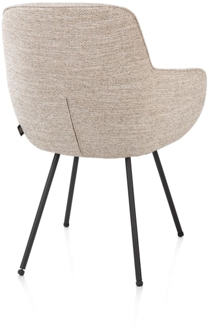 H&H - Marius - chaise à accoudoirs - 4-pieds