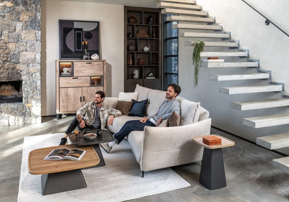 H&H - Modène - Pur - Canapés - 4-places rond - 2 parties